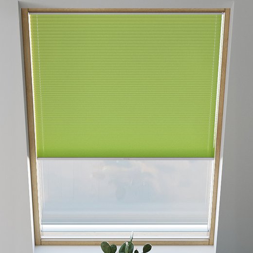 Tenda plissettata per finestre da tetto, Su misura, Verde pisello