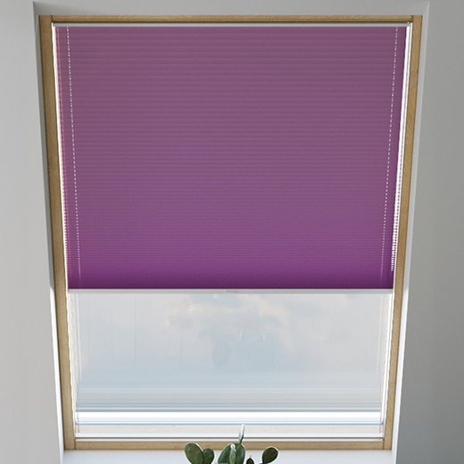 Tenda plissettata per finestre da tetto termico, Su misura, Viola